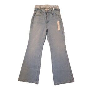 Universal Thread High Rise Flare Jeans Blue Wash Denim Size 6S Short